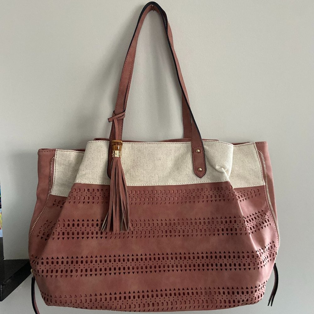 Violet Ray Lasercut / Canvas Tote